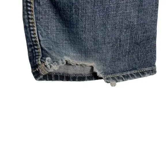 Silver Jeans Womens 27 Blue Denim Low Rise Boot Cut Surplus Western Medium Wash - Picture 11 of 15